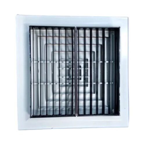 Aluminium Flat Diffuser- GYPSUM - with Damper